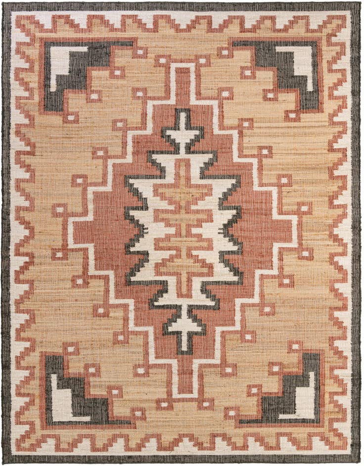 Detail image of 9' x 12' Hand Woven Kala Handwoven Jute Rug