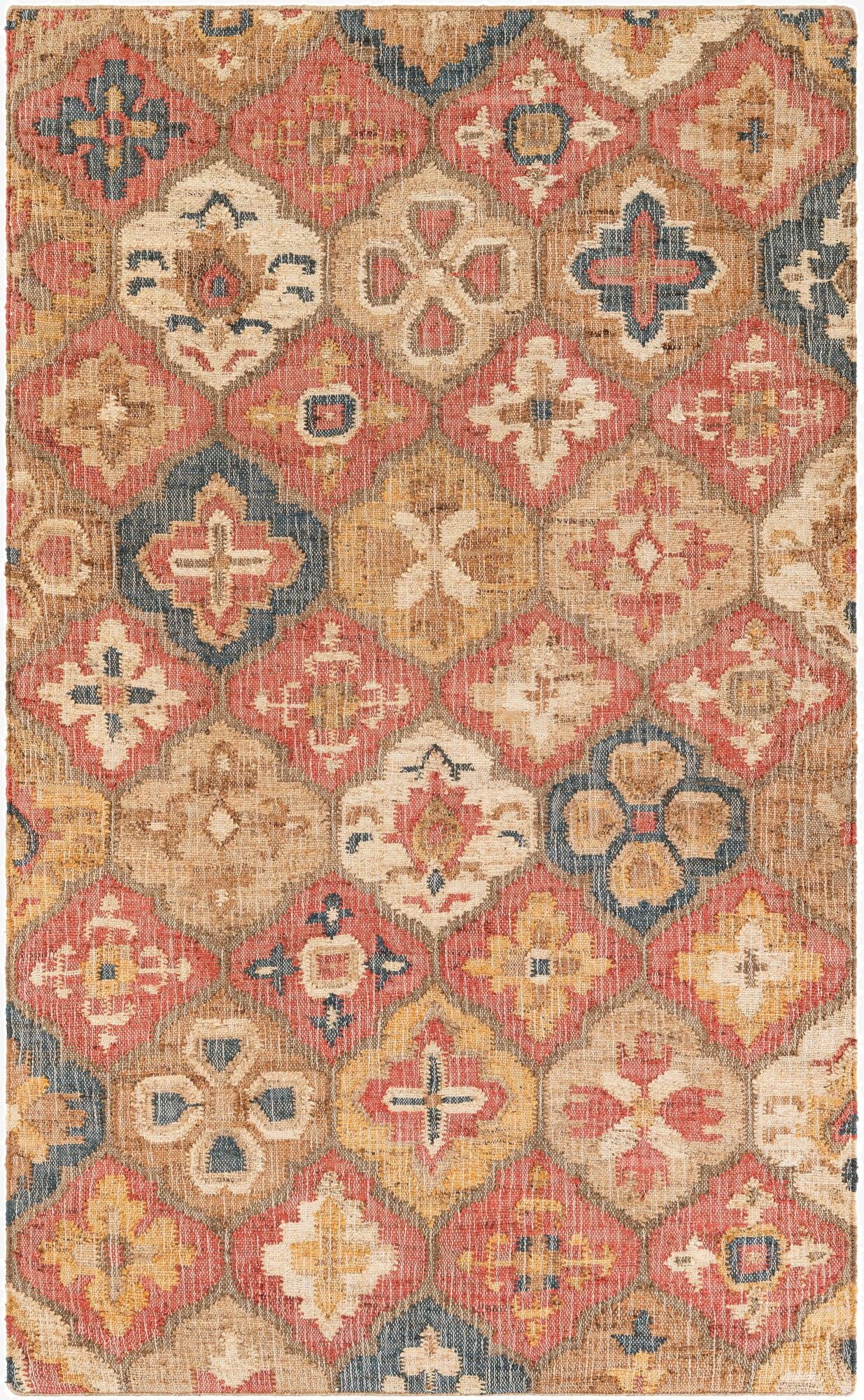 155cm x 245cm  Hand Woven Kala Handwoven Jute Alfombra