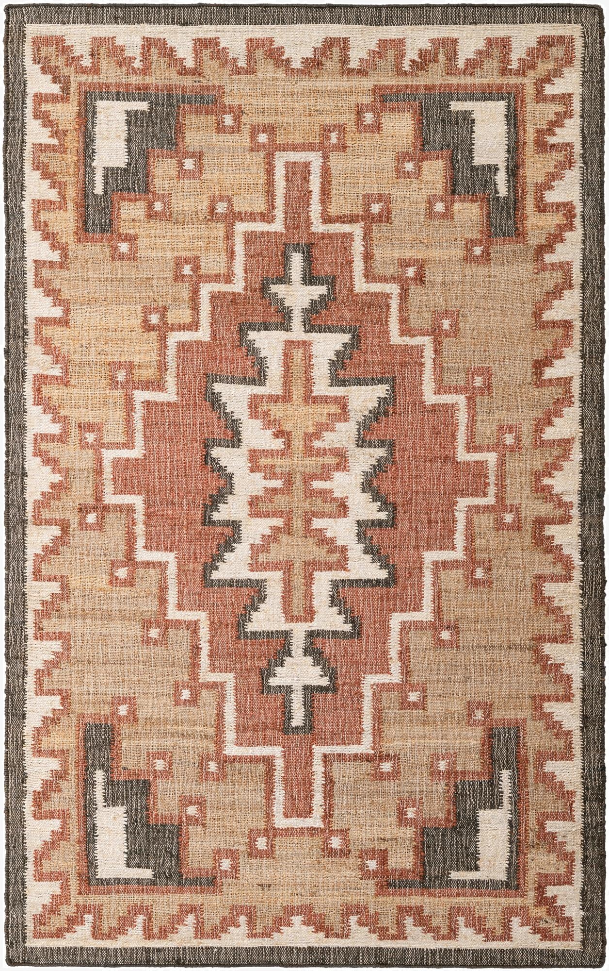 5' 1 x 8' Hand Woven Kala Handwoven Jute Rug