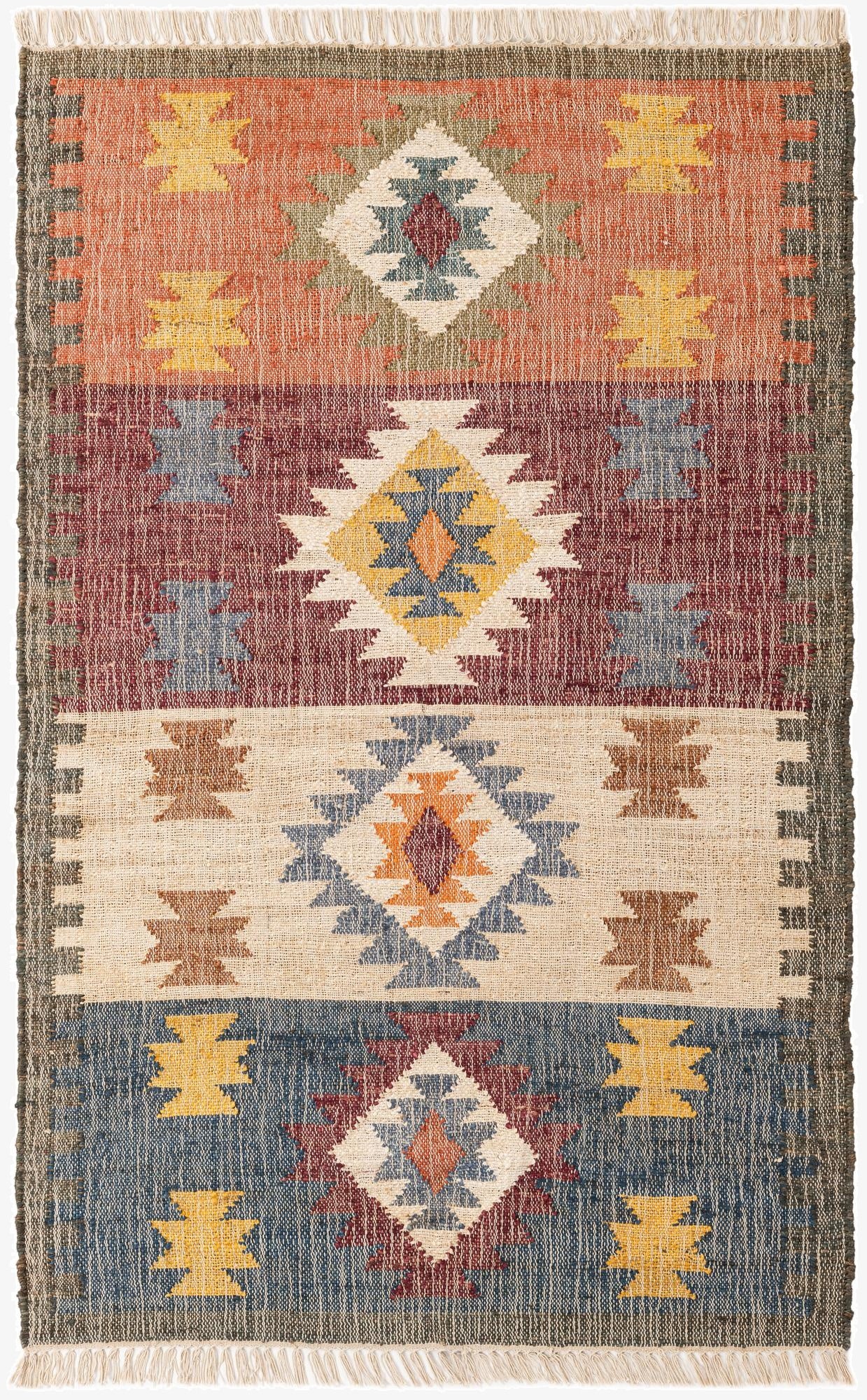 4' 2 x 6' 3  Hand Woven Kala Handwoven Jute Rug