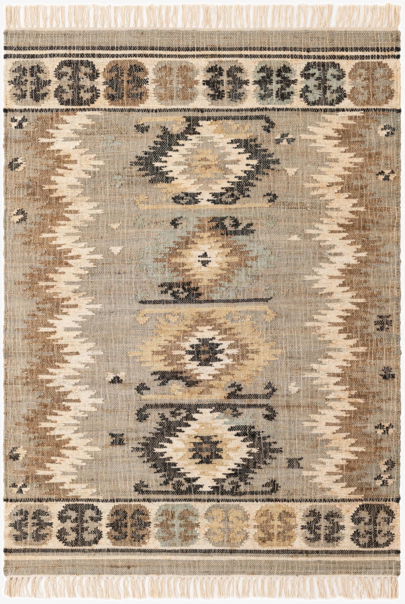 4' 4 x 6'  Hand Woven Kala Handwoven Jute Rug