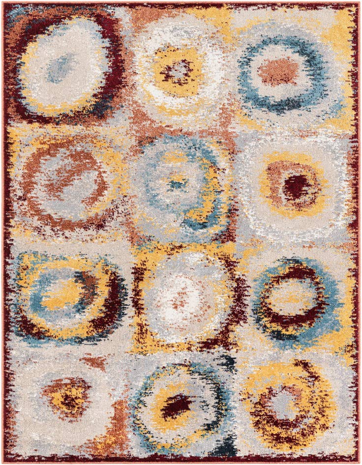 Detail image of 4' 1 x 6' 1 Kamala Washable Rug