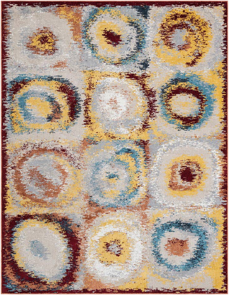 Detail image of 6' 1 x 9' Kamala Washable Rug
