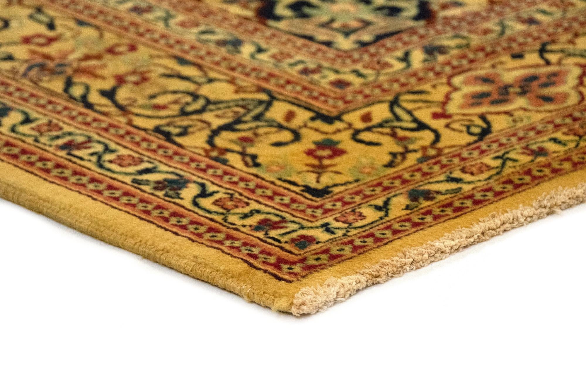 6' 6 x 9' 3 Hand Knotted Kashan Persian Wool Rug