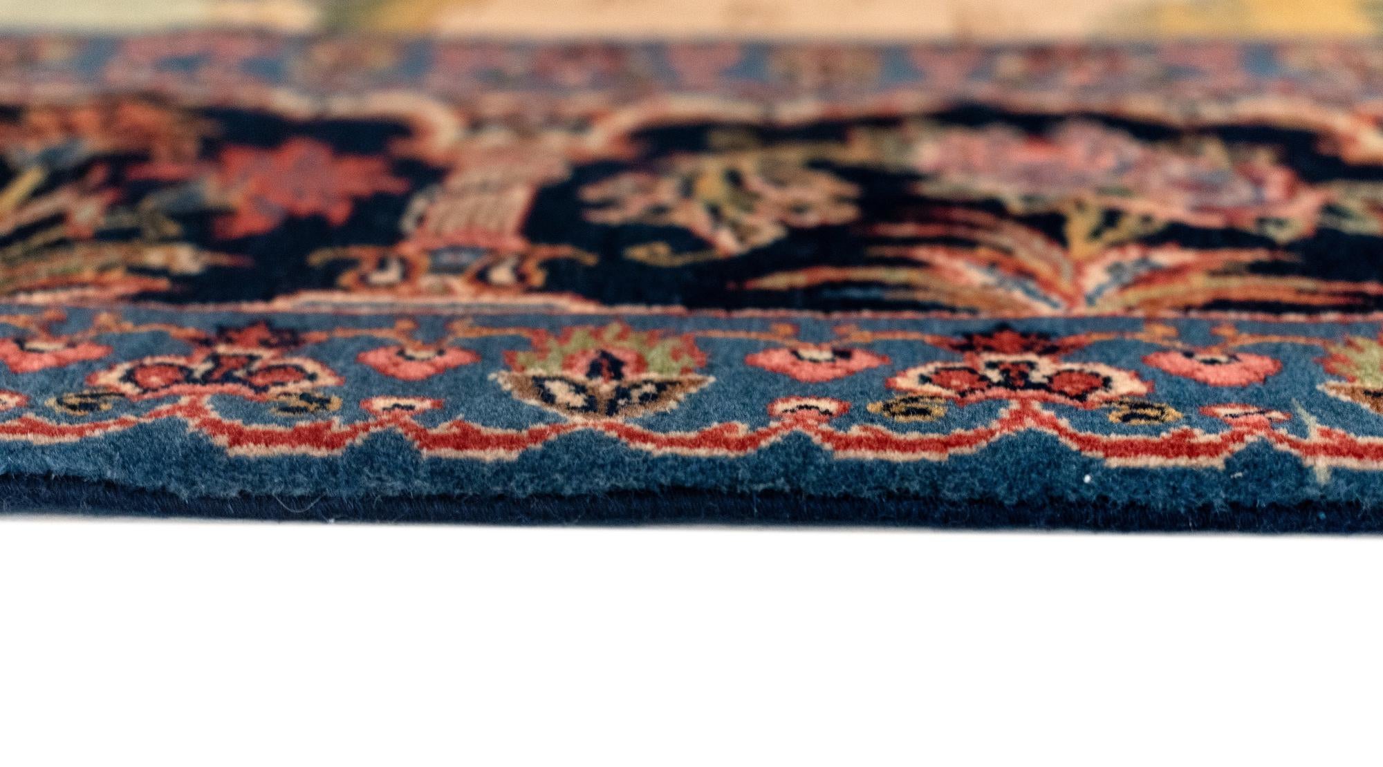 4' 8 x 6' 7 Kashan Wool Rug