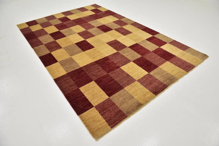 Detail image of 6' 7 x 10' Hand Knotted Kashkuli Gabbeh Wool Rug