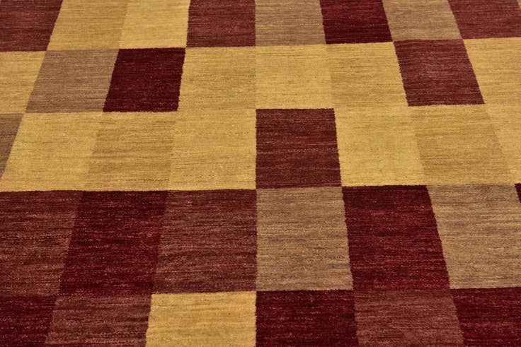 Detail image of 6' 7 x 10' Hand Knotted Kashkuli Gabbeh Wool Rug