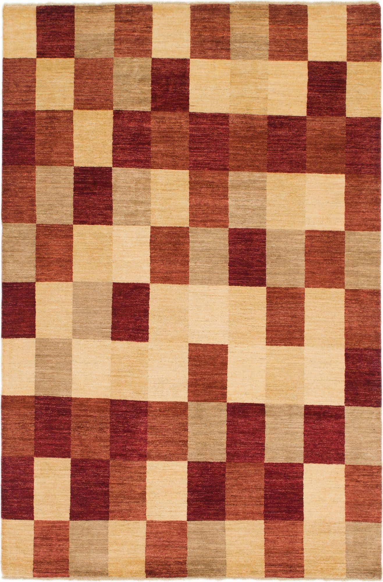 6' 7 x 10' Hand Knotted Kashkuli Gabbeh Wool Rug