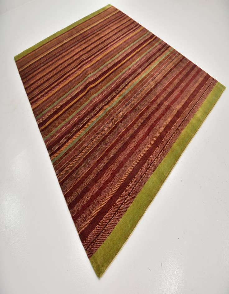 Detail image of 8' x 9' 10 Hand Knotted Kashkuli Gabbeh Wool Rug