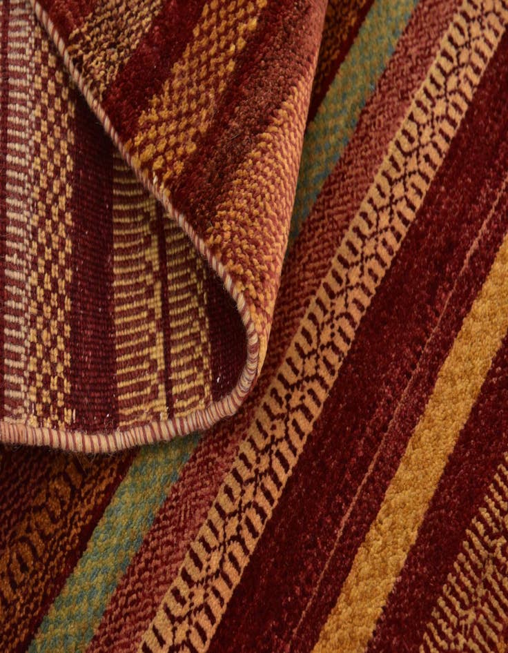 Detail image of 8' x 9' 10 Hand Knotted Kashkuli Gabbeh Wool Rug