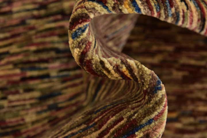 6' x 8' 2 Hand Knotted Kashkuli Gabbeh Wool Rug