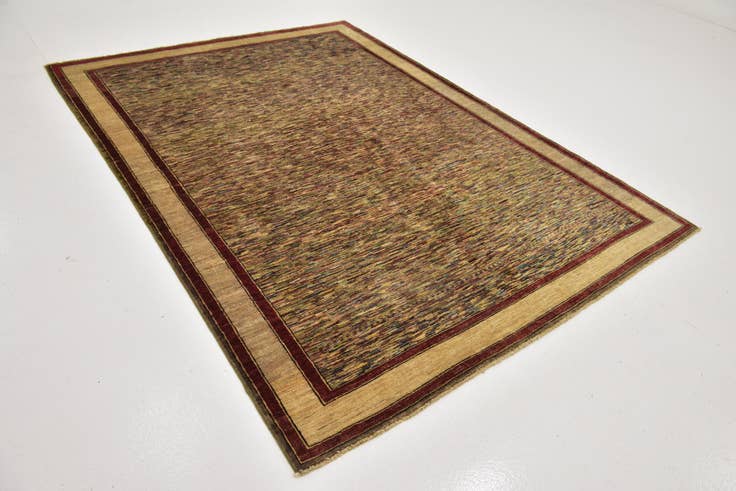 Detail image of 6' x 8' 2 Hand Knotted Kashkuli Gabbeh Wool Rug