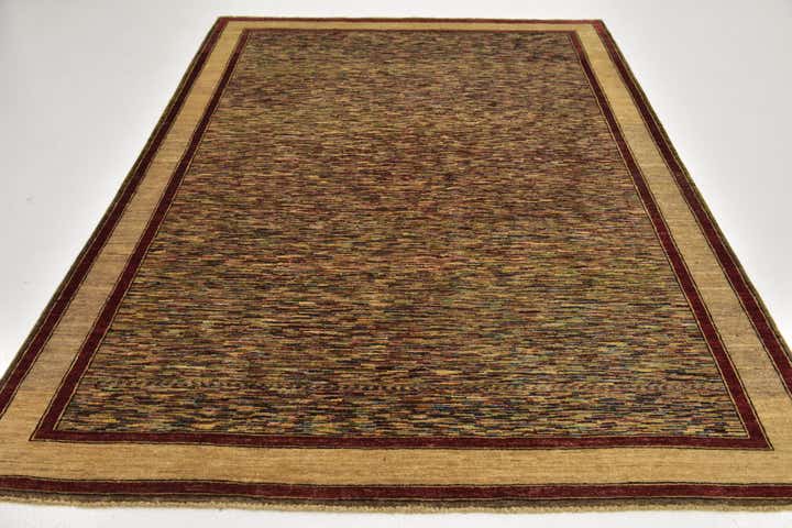 6' x 8' 2 Hand Knotted Kashkuli Gabbeh Wool Rug