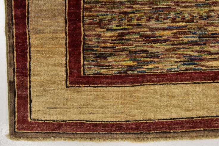 Detail image of 6' x 8' 2 Hand Knotted Kashkuli Gabbeh Wool Rug