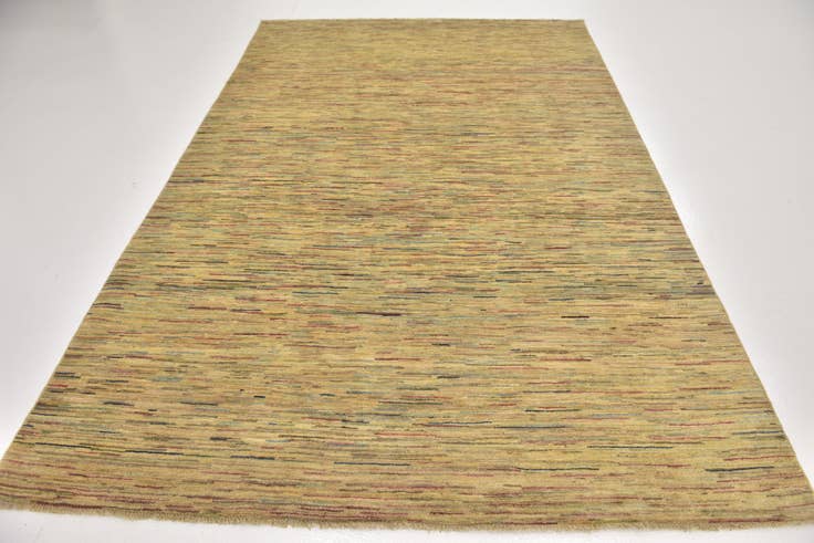 Detail image of 6' 3 x 9' 7 Hand Knotted Kashkuli Gabbeh Wool Rug
