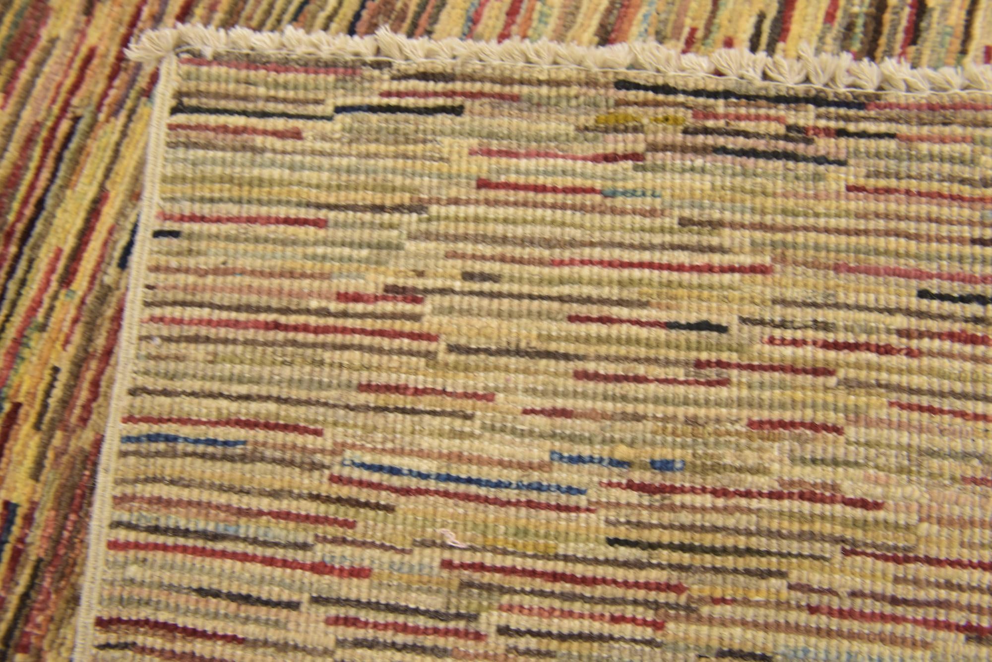 6' x 9' 4 Hand Knotted Kashkuli Gabbeh Wool Rug