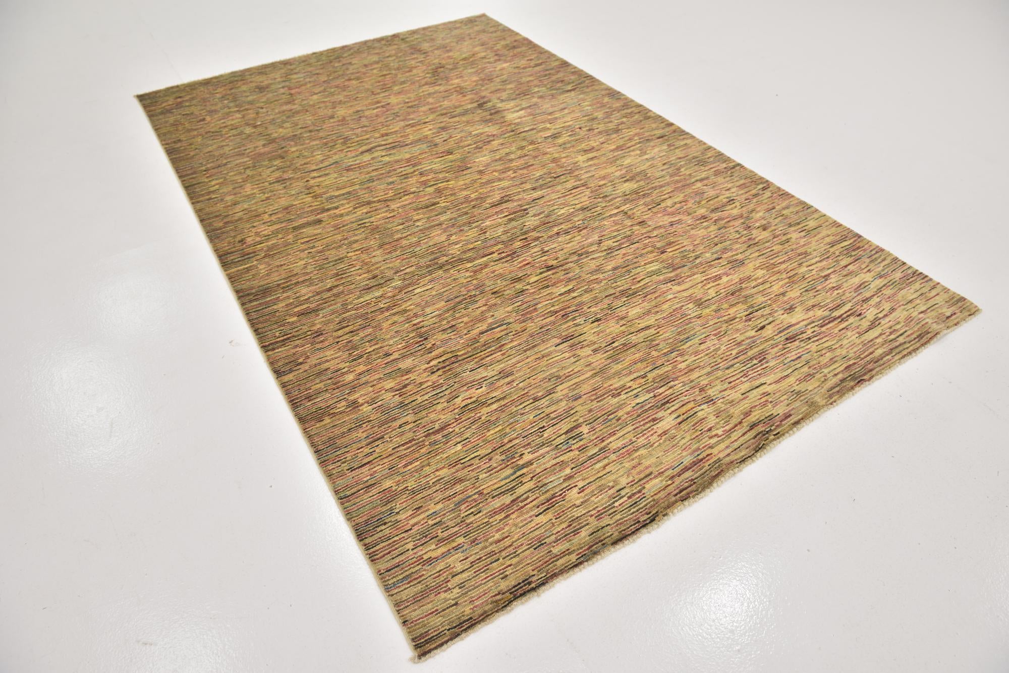 6' x 9' 4 Hand Knotted Kashkuli Gabbeh Wool Rug