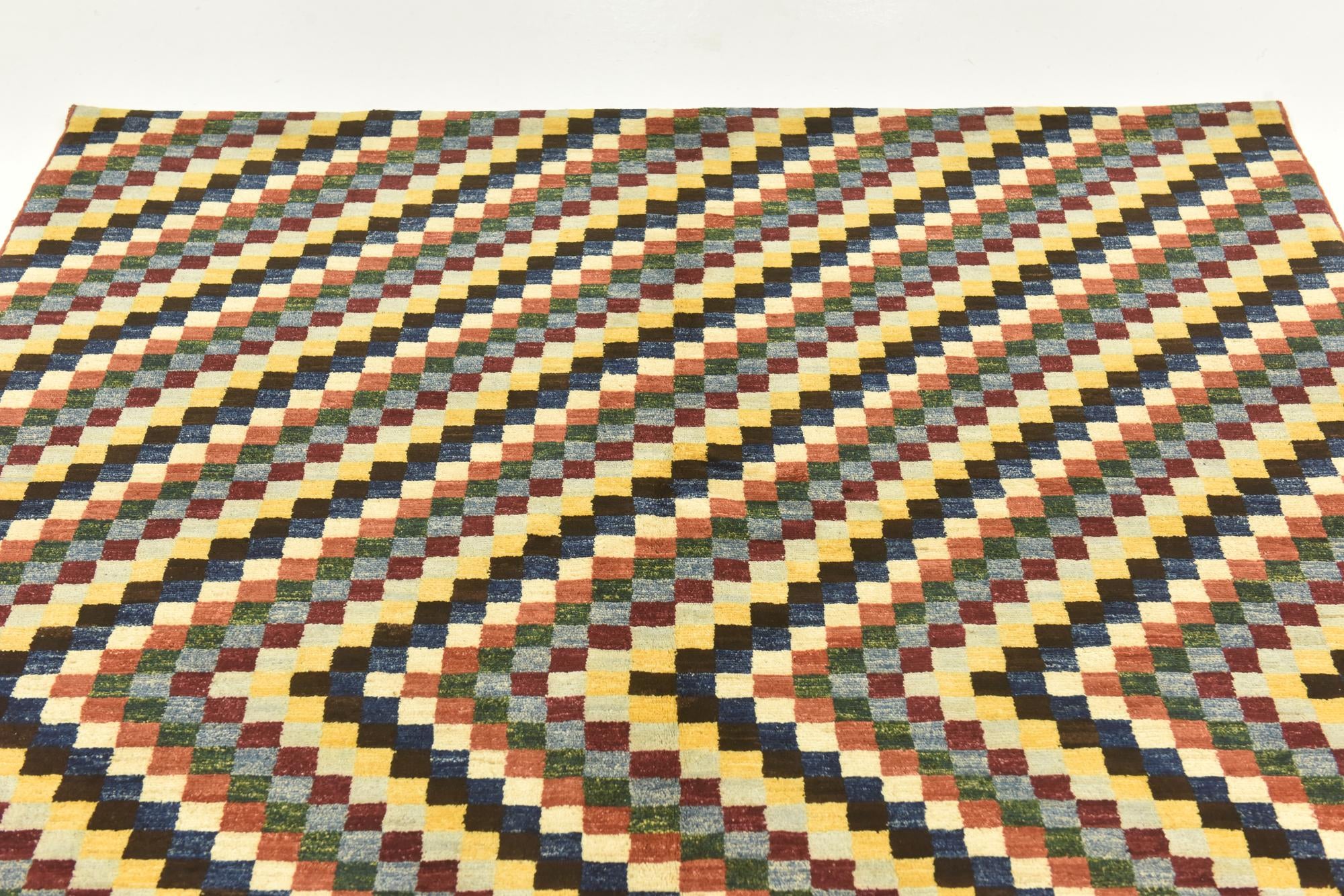 5' x 6' 7 Hand Knotted Kashkuli Gabbeh Oriental Wool Rug