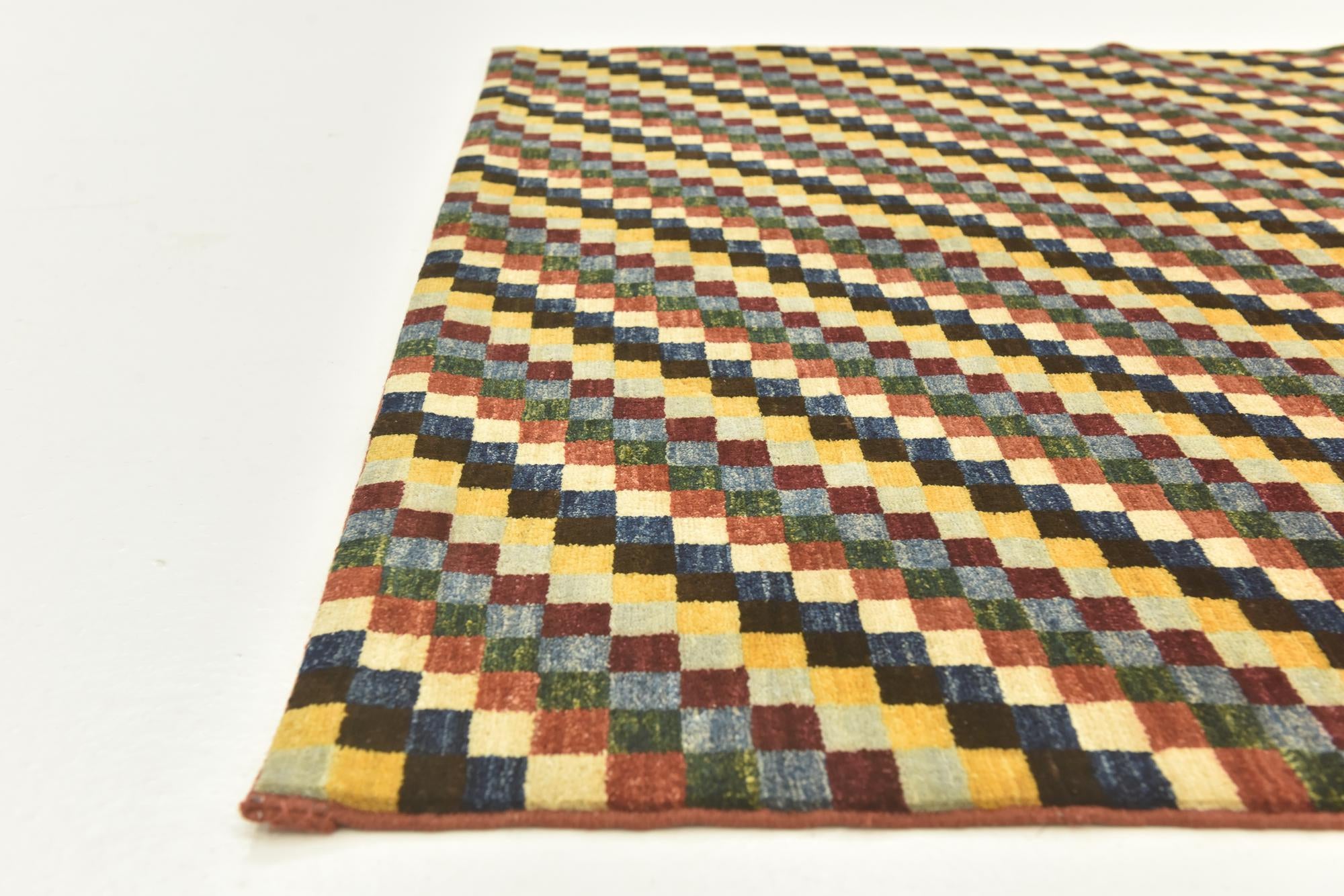 5' x 6' 7 Hand Knotted Kashkuli Gabbeh Oriental Wool Rug