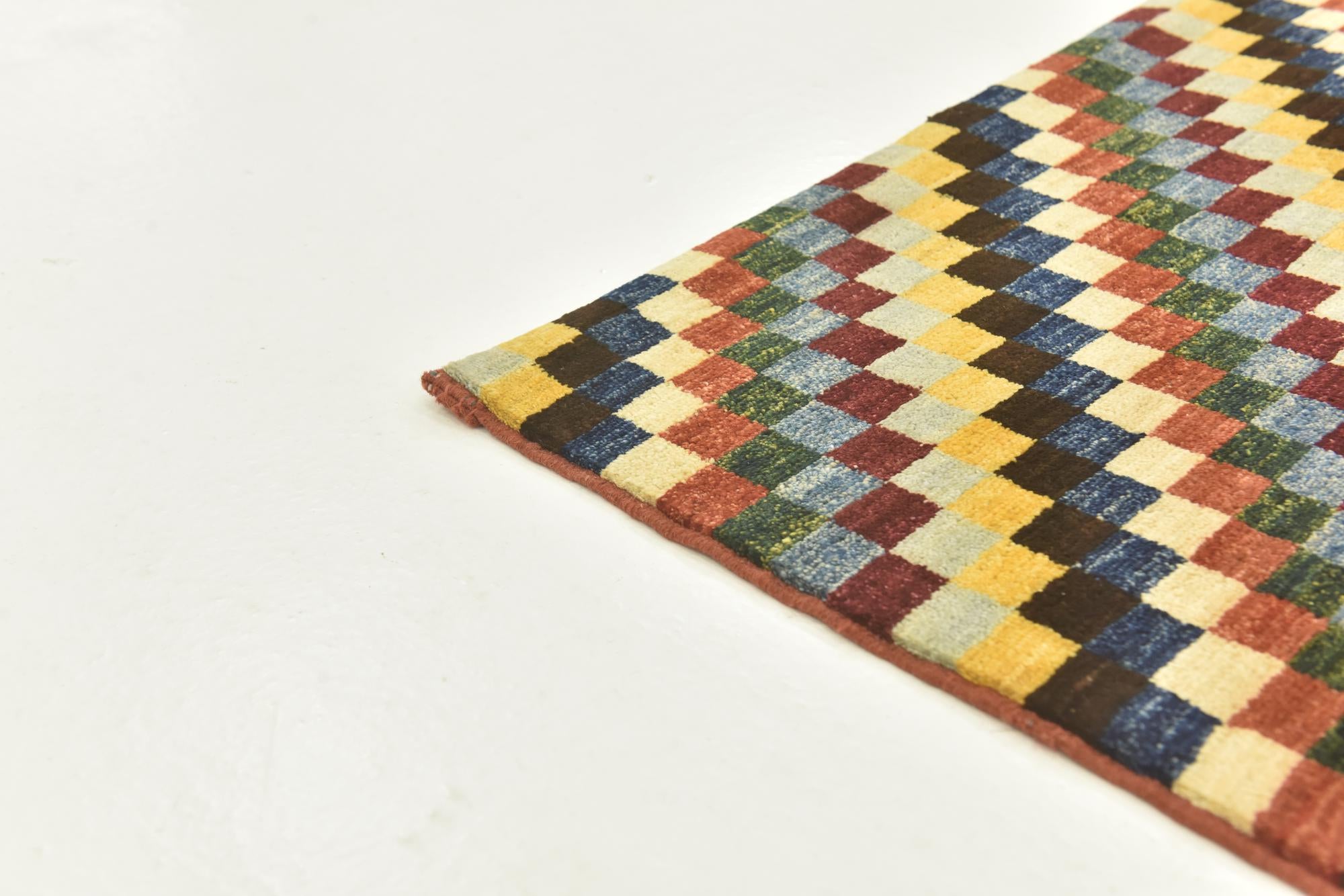 5' x 6' 7 Hand Knotted Kashkuli Gabbeh Oriental Wool Rug