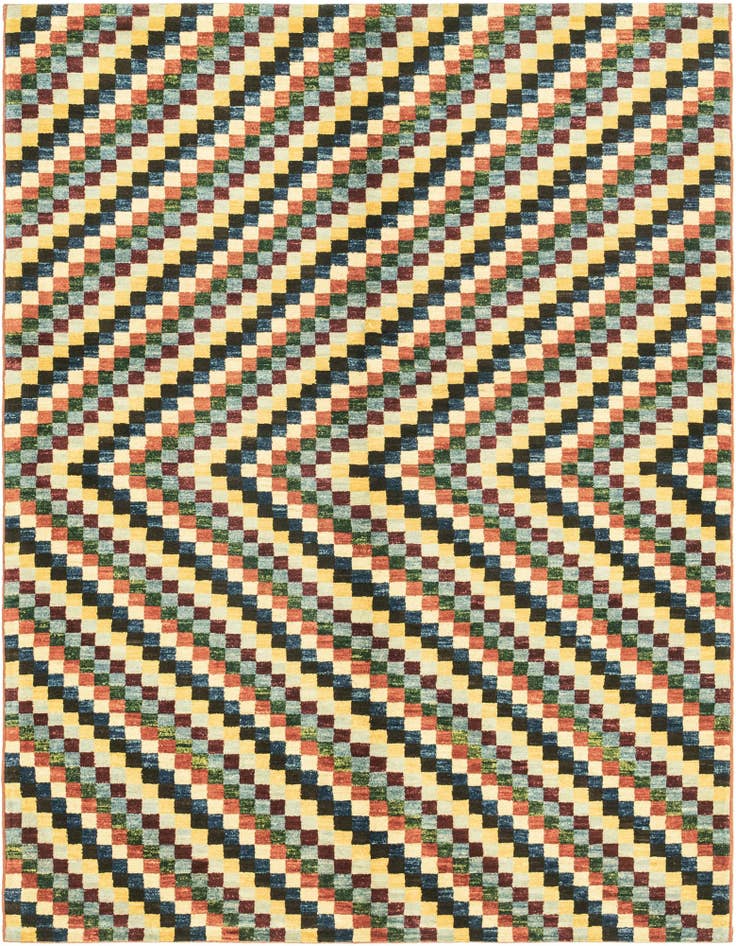 Detail image of 5' x 6' 7 Hand Knotted Kashkuli Gabbeh Oriental Wool Rug