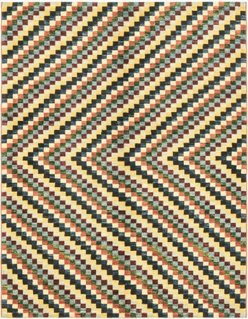 5' x 6' 7 Hand Knotted Kashkuli Gabbeh Oriental Wool Rug