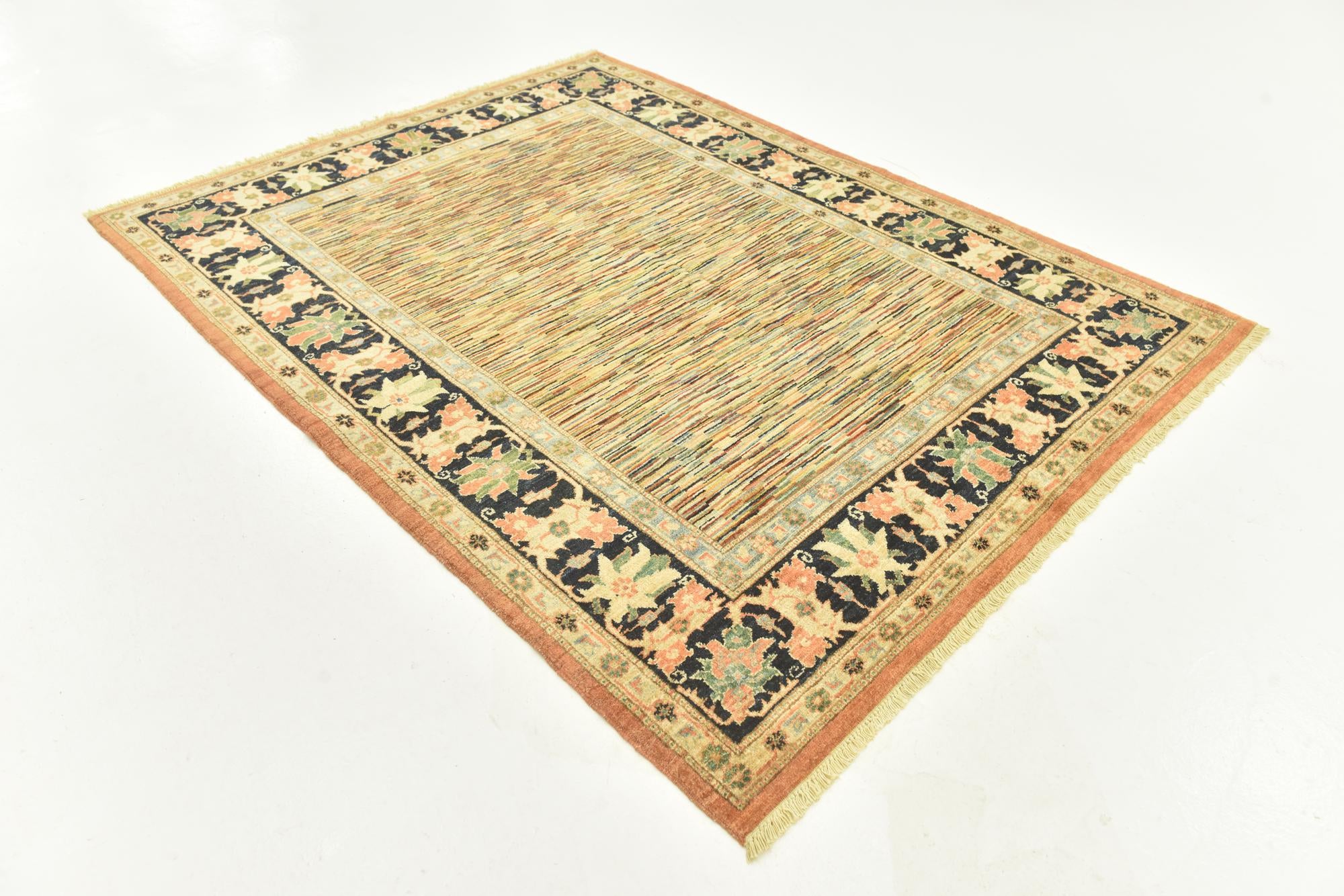 5' 8 x 7' 4 Hand Knotted Kashkuli Gabbeh Wool Rug