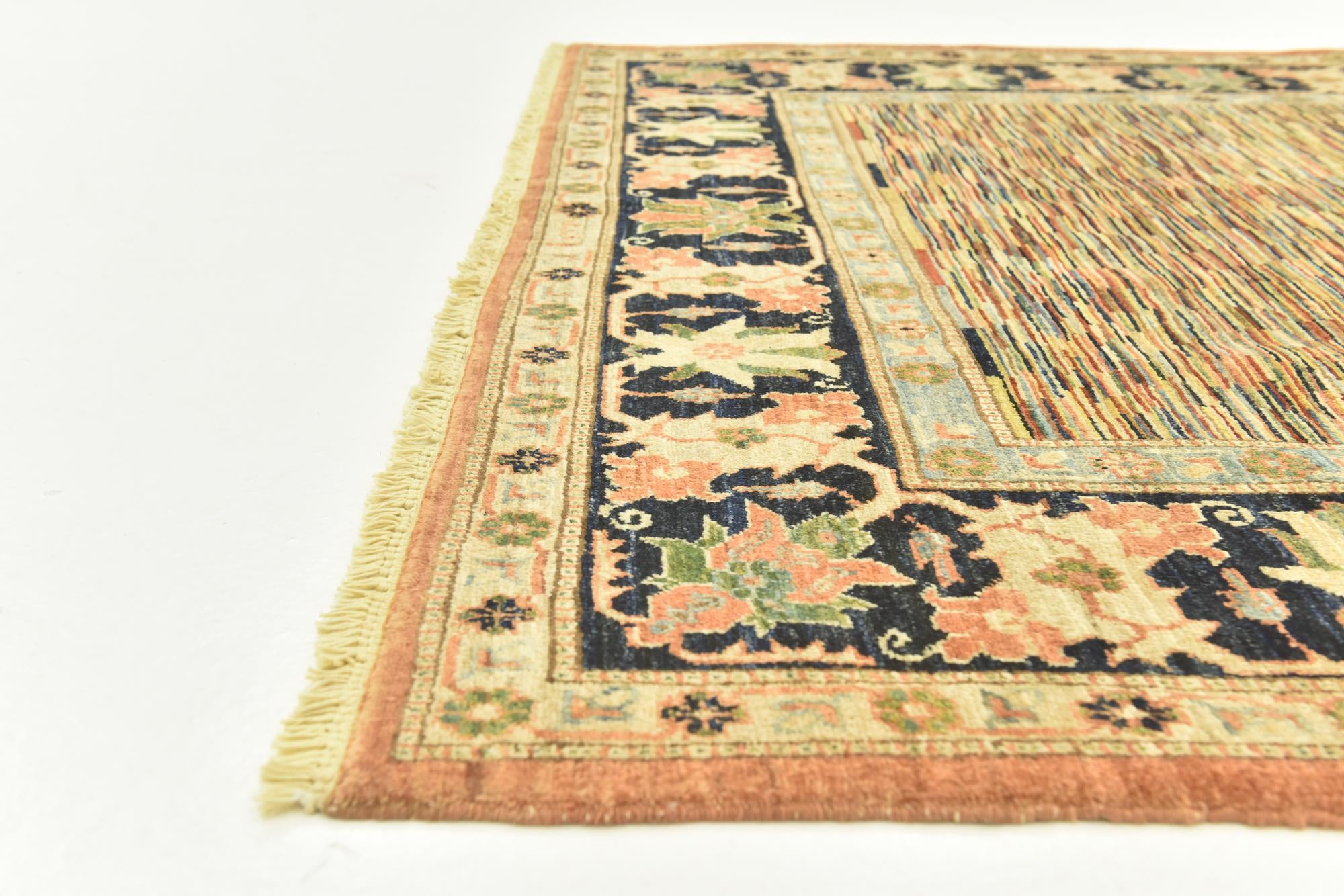 5' 8 x 7' 4 Hand Knotted Kashkuli Gabbeh Wool Rug