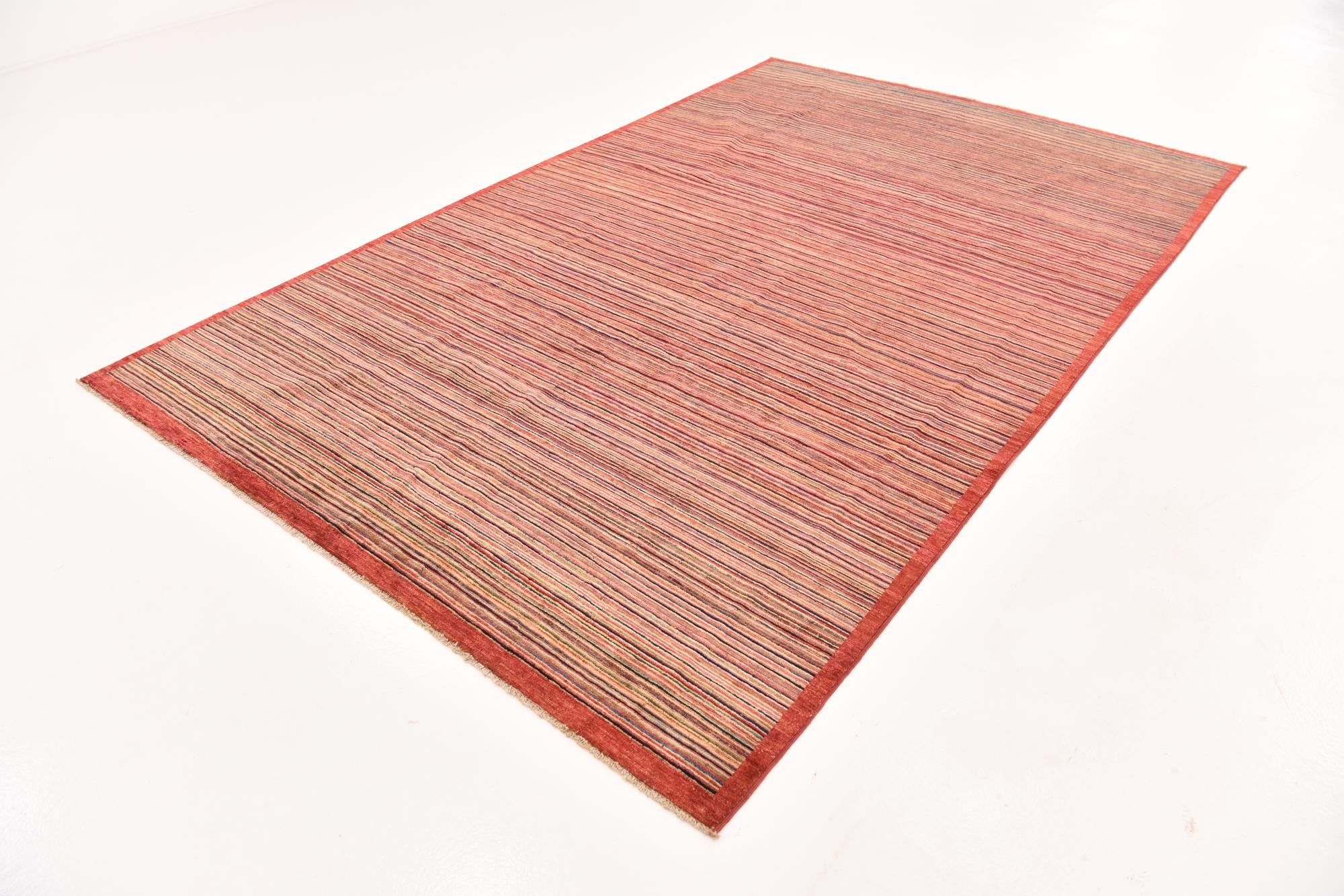 6' 4 x 9' 11 Hand Knotted Kashkuli Gabbeh Wool Rug