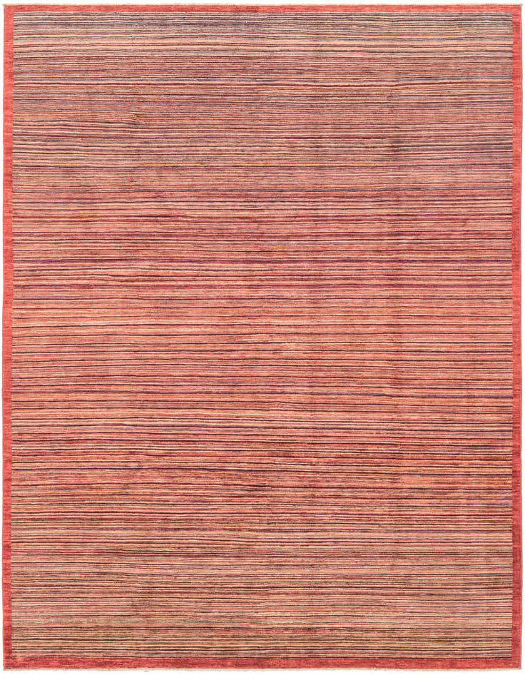 Detail image of 6' 4 x 9' 11 Hand Knotted Kashkuli Gabbeh Wool Rug