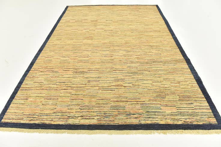 Detail image of 6' 8 x 9' 6 Hand Knotted Kashkuli Gabbeh Wool Rug