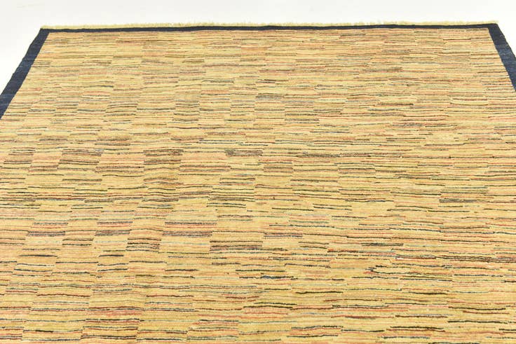 Detail image of 6' 8 x 9' 6 Hand Knotted Kashkuli Gabbeh Wool Rug