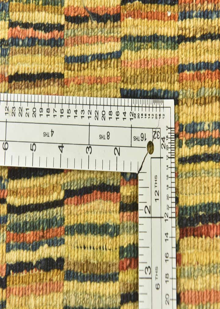 3' 4 x 4' 10 Hand Knotted Kashkuli Gabbeh Wool Rug