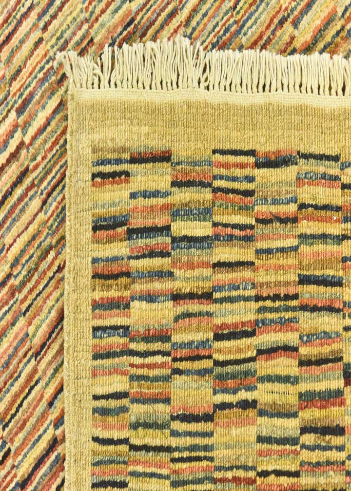 3' 4 x 4' 10 Hand Knotted Kashkuli Gabbeh Wool Rug