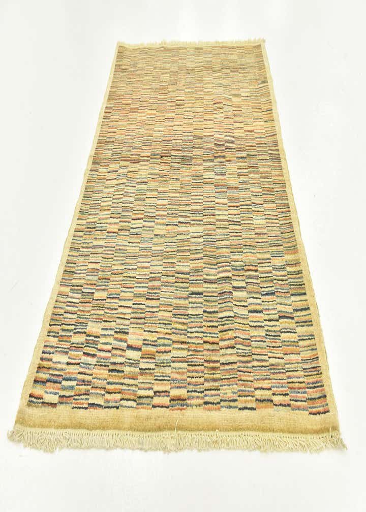 3' 4 x 4' 10 Hand Knotted Kashkuli Gabbeh Wool Rug