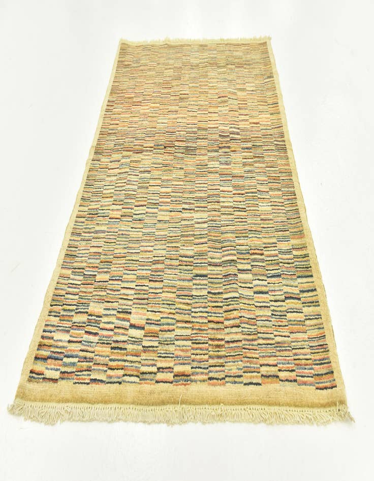 Detail image of 3' 4 x 4' 10 Hand Knotted Kashkuli Gabbeh Wool Rug