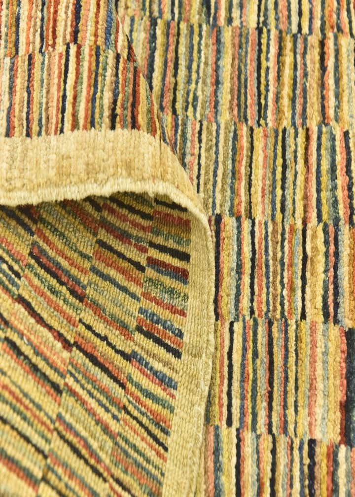 3' 4 x 4' 10 Hand Knotted Kashkuli Gabbeh Wool Rug