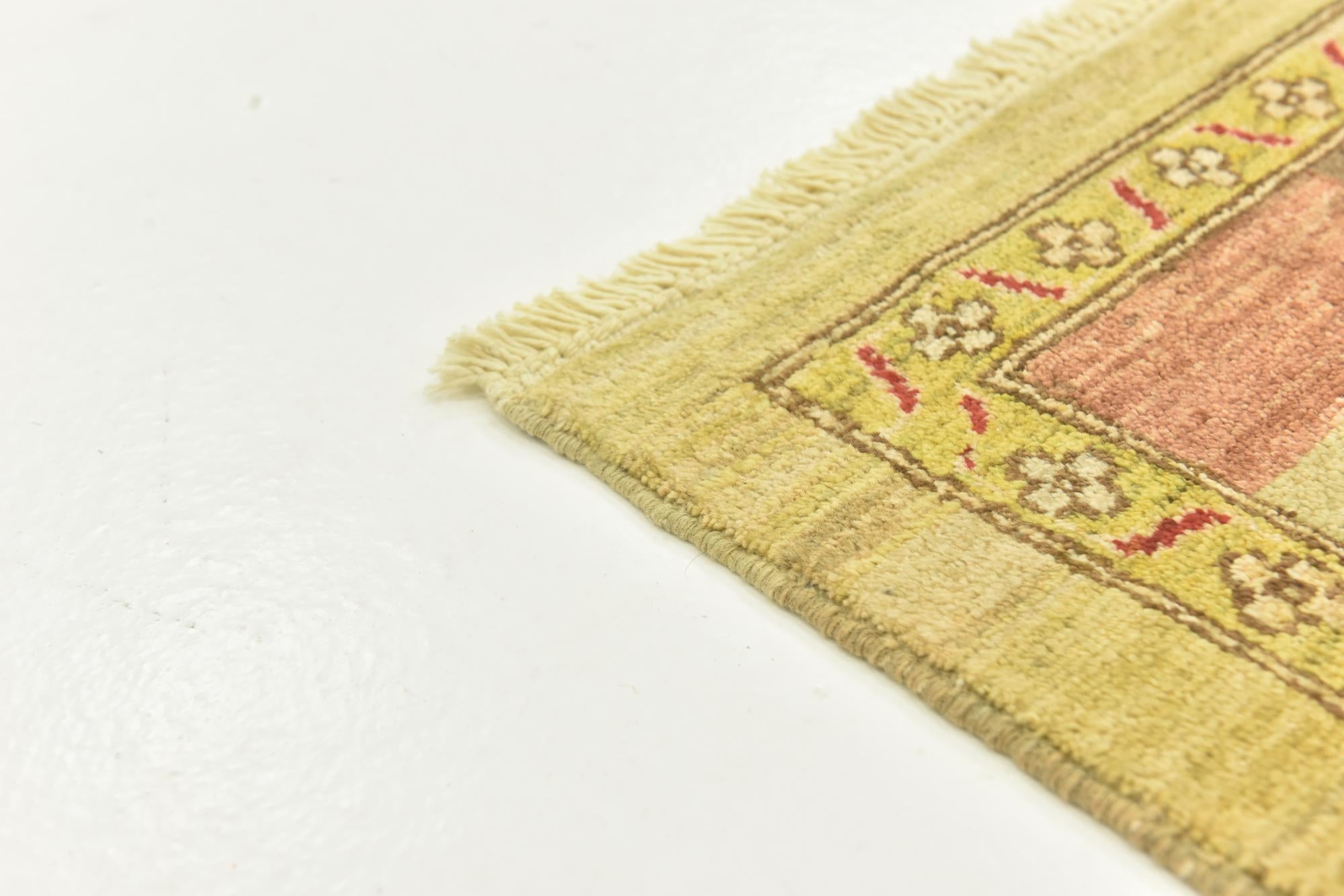 3' 4 x 5' Hand Knotted Kashkuli Gabbeh Wool Rug