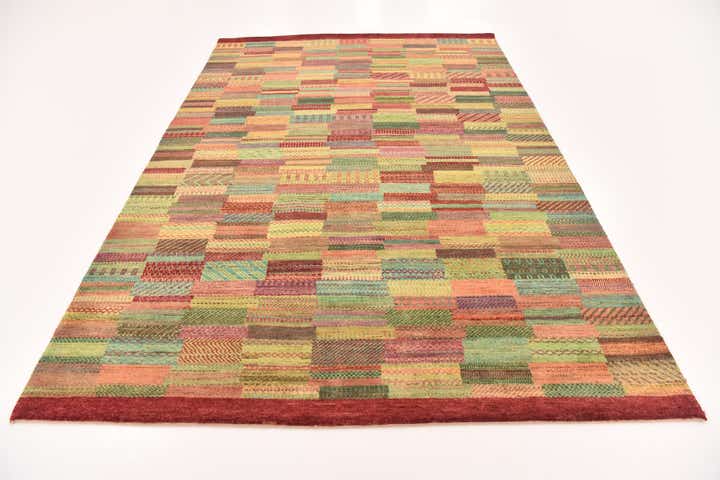 6' 5 x 9' 6 Hand Knotted Kashkuli Gabbeh Wool Rug
