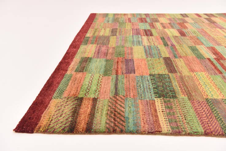 Detail image of 6' 5 x 9' 6 Hand Knotted Kashkuli Gabbeh Wool Rug