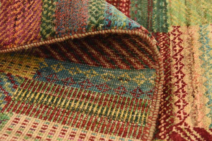 6' 5 x 9' 6 Hand Knotted Kashkuli Gabbeh Wool Rug