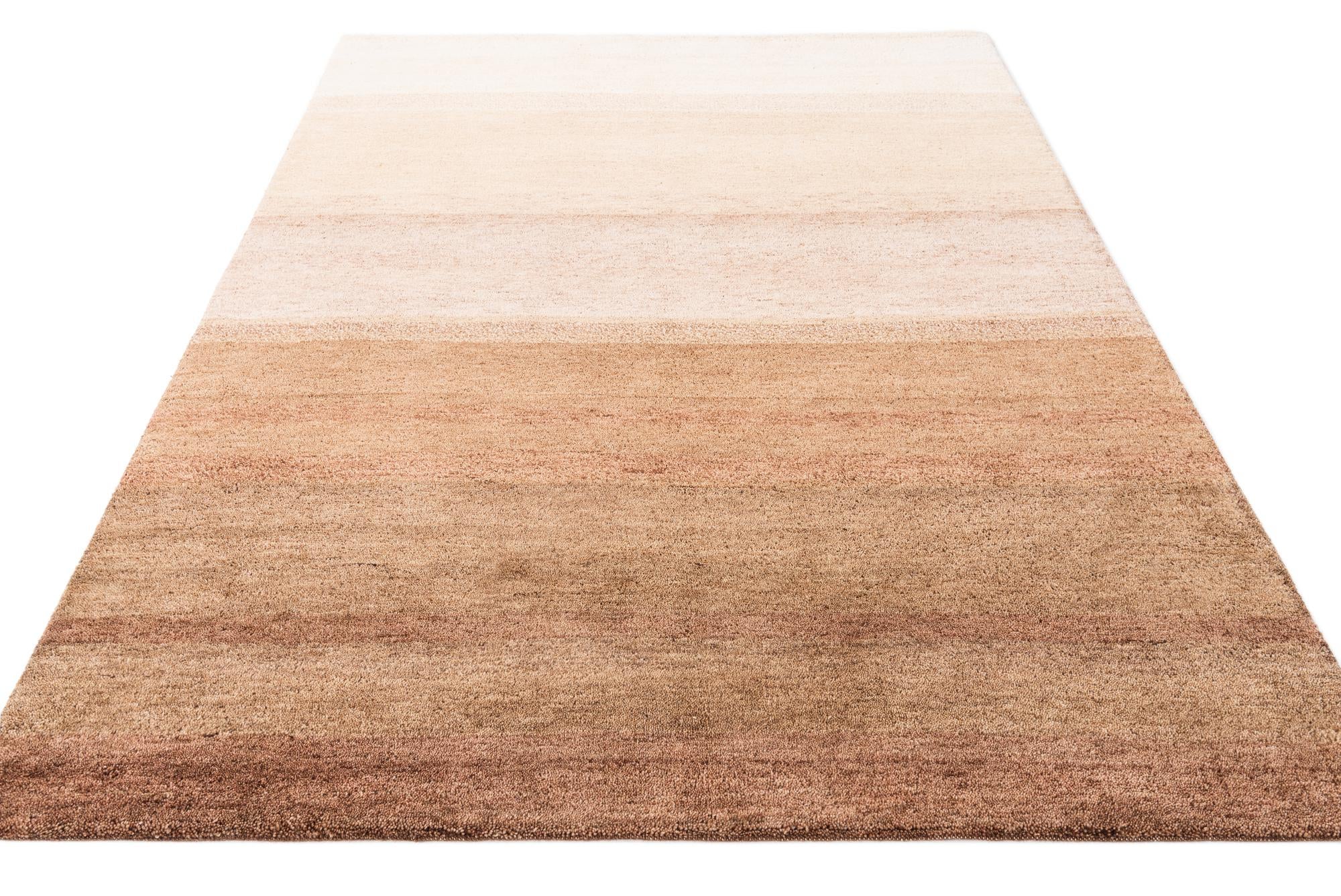 5' 7 x 8' Hand Knotted Kashkuli Gabbeh Wool Rug