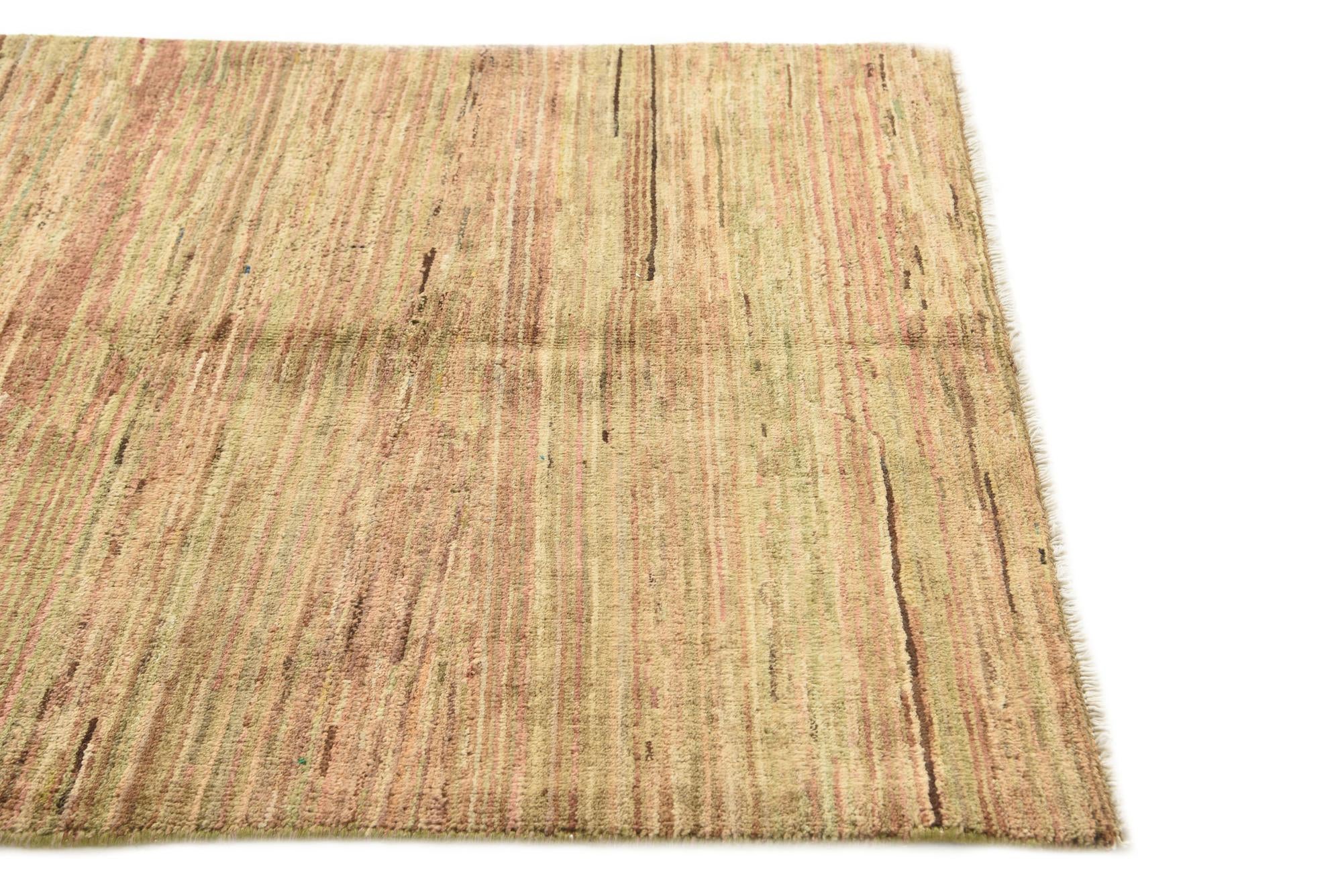 3' 2 x 4' 7 Hand Knotted Kashkuli Gabbeh Wool Rug