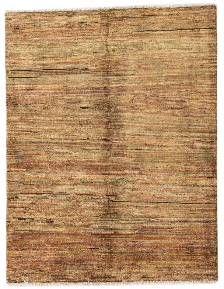 Detail image of 3' 2 x 4' 7 Hand Knotted Kashkuli Gabbeh Wool Rug
