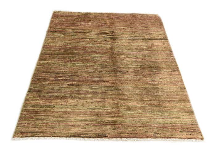 3' 4 x 4' 7 Hand Knotted Kashkuli Gabbeh Wool Rug