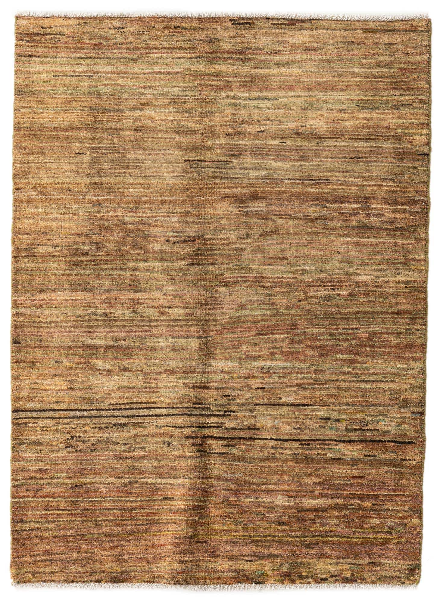 3' 4 x 4' 7 Hand Knotted Kashkuli Gabbeh Wool Rug
