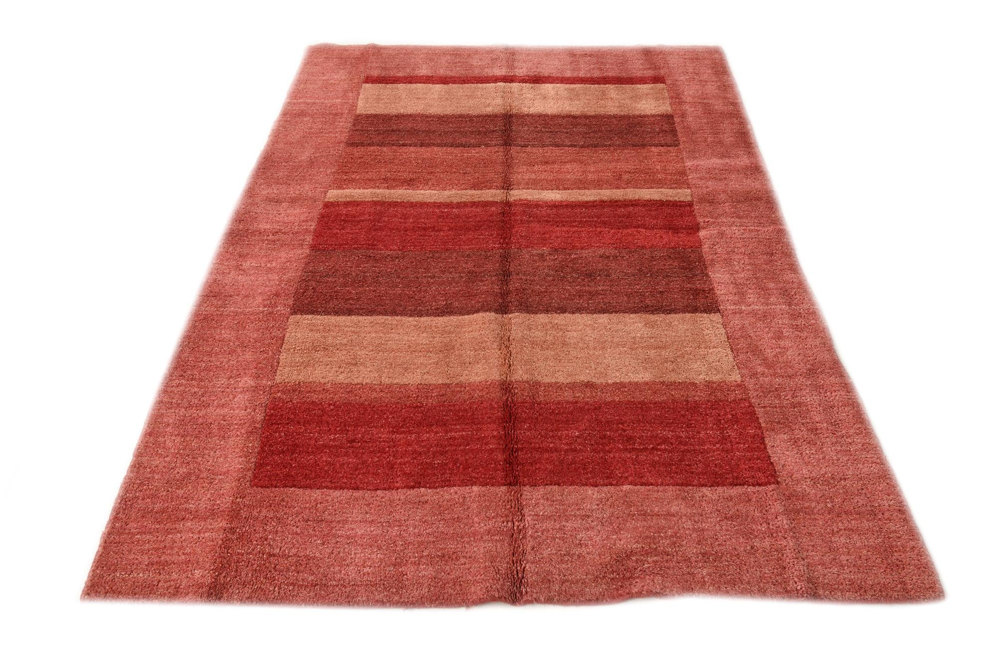4' 5 x 6' 6 Hand Knotted Kashkuli Gabbeh Wool Rug