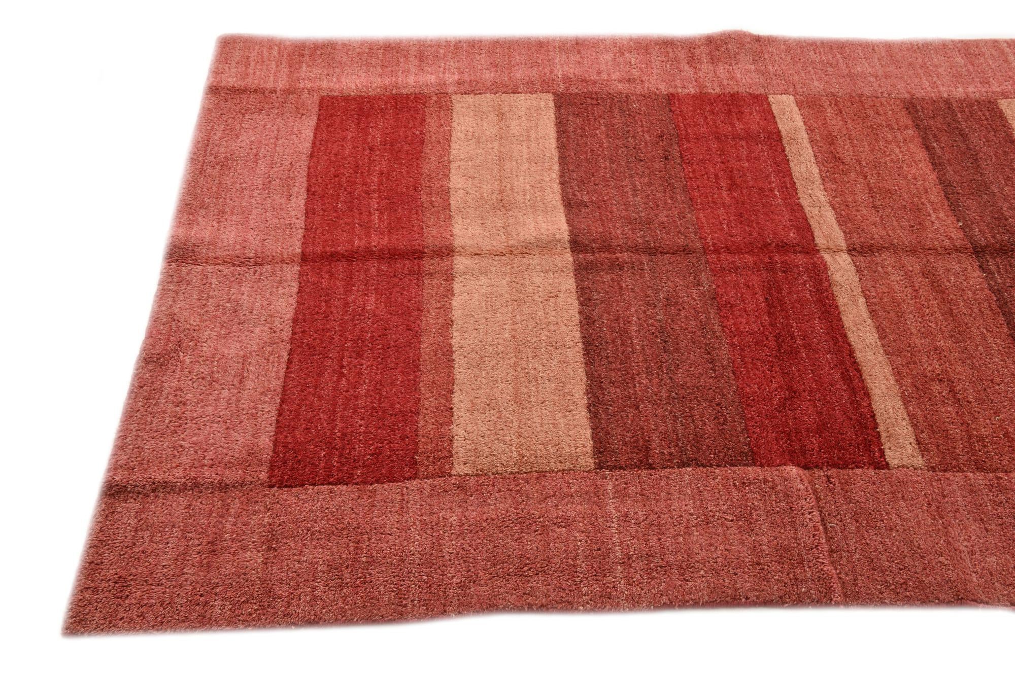 4' 5 x 6' 6 Hand Knotted Kashkuli Gabbeh Wool Rug