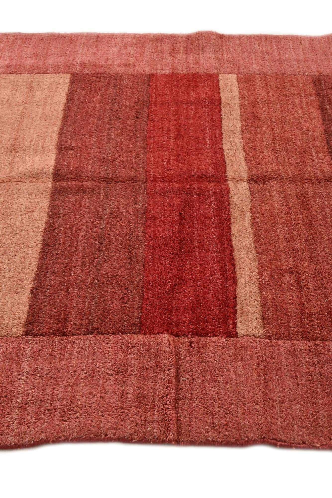 4' 5 x 6' 6 Hand Knotted Kashkuli Gabbeh Wool Rug
