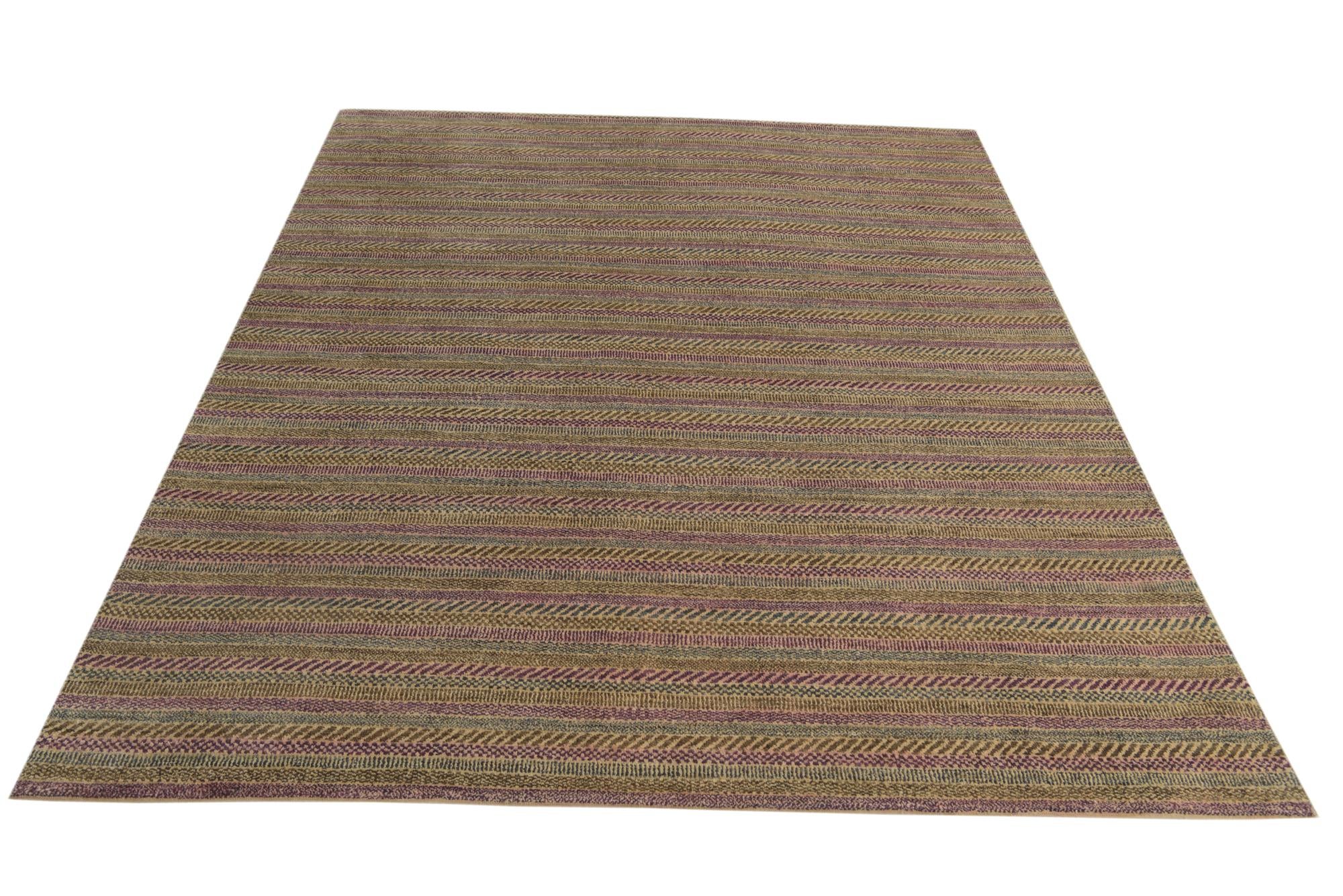 6' 6 x 8' 1 Hand Knotted Kashkuli Gabbeh Oriental Wool Rug